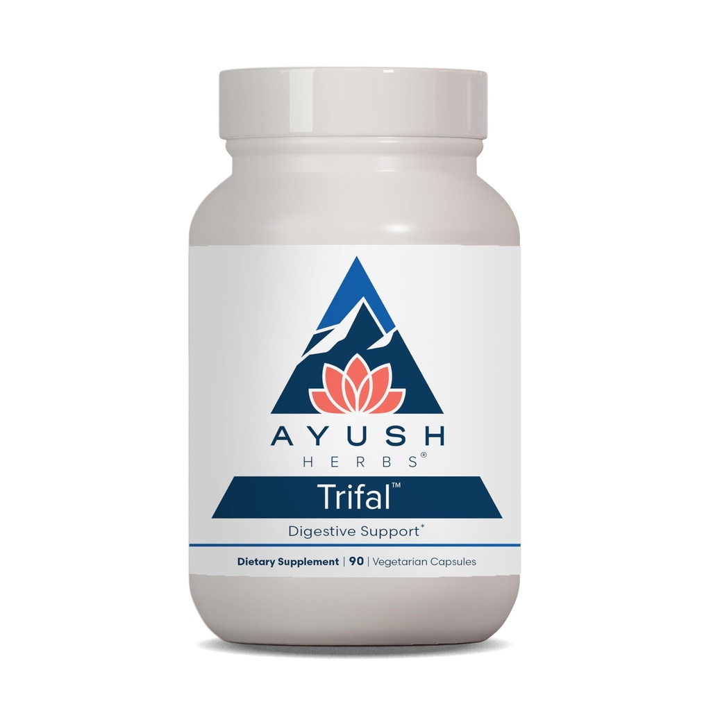 Ayush Herbes Trifal Soutien digestif avec Amla - Triphala Supplément pour les femmes et les hommes, favorise la digestion équilibrée, riche antioxydant, fait avec des ingrédients biologiques - 90 capsules végétariennes (1 comte)