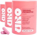 O Positive URO Vaginal Probiotika für Frauen pH Balance mit Präbiotika & Lactobacillus Probiotic Blend - Vaginal Health Supplement - Promote Healthy Vaginal Odor & Vaginal Flora, 60 Count (Pack mit 3)