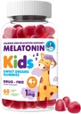 Dr Moritz Melatonin Gummies for Kids & Adults (Age 4+) – Saveur de Berry naturelle, Aide au sommeil douce et soutien de nuit, Gummies d'aide au sommeil pour enfants naturels, 60 comte