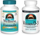 Quelle Naturals Wellness Formel und 5000 iu Vitamin D-3, 240 Kapseln in jeder Flasche