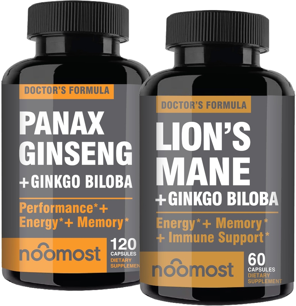 Nomost Korean Red Panax mit Lions Mane Supplements mit Ginkgo biloba für gesundes Welbeing und Lifestyle.