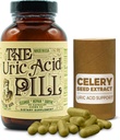 The Uric Acid Pill 90 Capsules - Uric Acid Supplement with Tart Cherry Extract, Celery Seeds, and Burdock Root - Uric Acid Support Supplement containing Non-GMO and Herbal Ingredients