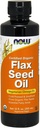 Flax Seed Oil 12 Oz ( Certified Organic Non GE) - NOW Foods