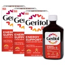 Geritol flüssige Vitamin- und Eisenergänzung, Energieunterstützung, Enthält hohe Potenz B-Vitamine und Eisen, angenehme Verkostung, leicht zu schlucken, keine künstlichen Süßungsmittel, Non-GMO, 12 Oz, 3 Pack