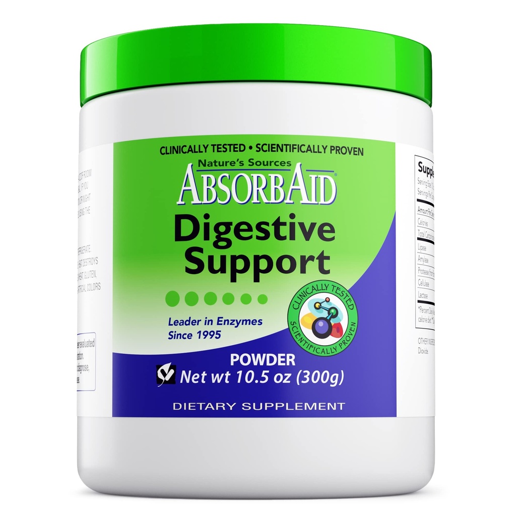 AbsorbAid Verdauungsenzyme 300 Gramm, Nachweis der Vital-Nährstoff-Absorption um bis zu 71%