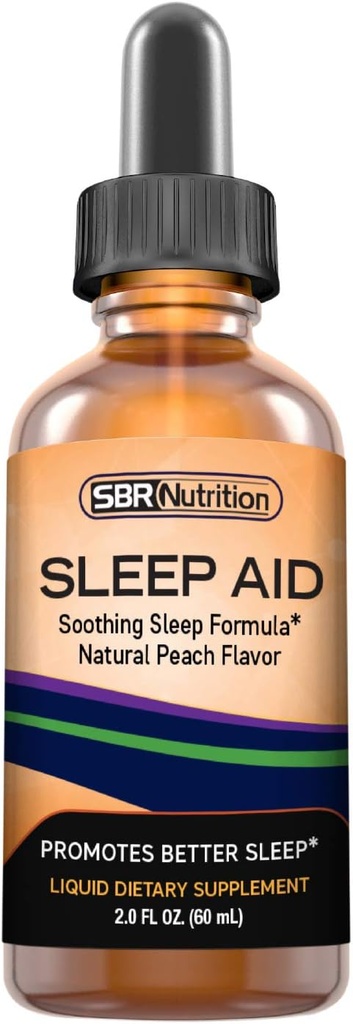 L'aide naturelle au sommeil gouttes liquides avec 5 mg de mélatonine.