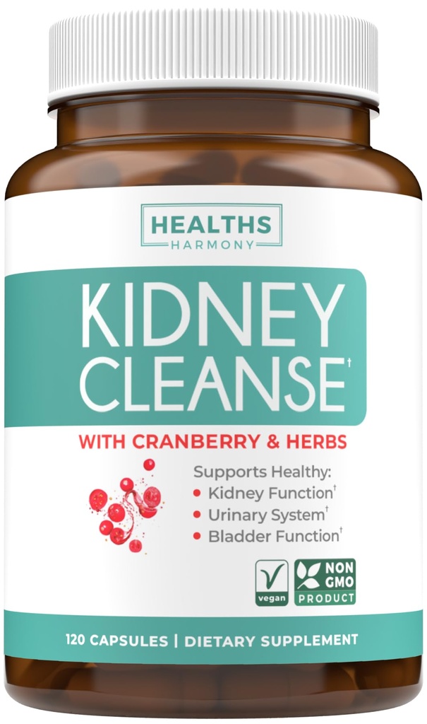 Chanca Piedra Kidney Cleanse Detox & Repair - Herbal Liver & Kidney Support Supplement mit Cranberry Astragalus & More for Cleansing Protective Support - Vegan Non-GMO & Lab Verifiziert (4 Monate Versorgung)
