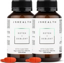 JSHealth Vitamine Detox und Debloat Liver Gesundheit Formel | Liver Detox Pillen | Entlüftende Formel mit Milchdistel, Turmeric, Fennel | Liver Cleanse Supplement (60 Tabletten, Packung von 2)