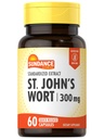 Sundance St. John's Wort Kapseln | 300mg | 60 Count | Non-GMO und Gluten Free Standarded Extract