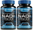 WELLNESS LABSRX NAD Supplement, 1500mg - Liposomal NAD+ Ergänzung mit Resveratrol, NAD Plus Boosting - Unterstützung Cellular Health, Stamina & Healthy Aging - Ultra Strength Capsules, USA Made - 2 Pack