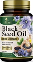 Black Seed Oil Softgels 1000mg - Premium Nigella Sativa Blackseed, Pure Natural Black Cumin Seed Oil & Antioxidant für Haut und Immununterstützung - Non GMO, Bottled in USA Supplement - 120 Softgels