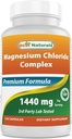 Best Naturals Magnesium Chloride (Cloruro De Magnesio) Complex 1440 mg pro Servierung - 120 Kapseln