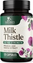 Extrait de chardon de lait - Nettoyez le foie et la formule de réparation - Thistle naturel de lait avec Silymarin Marianum & Extrait de dandelion - Supplément naturel de foie à base de plantes - Fabriqué aux États-Unis - 120 capsules