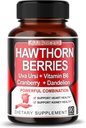 7 in 1 Ultra Hawthorn Berry with Uva Ursi Dandelion Cranberry Apple Cider Vinegar - Heart, Kinney Health Support