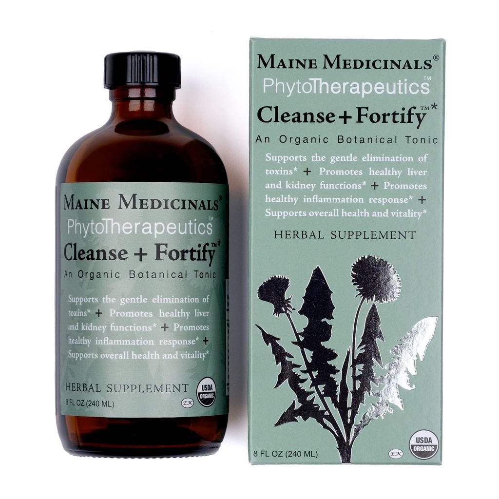 Cleanse + Fortify Organic Liver Detox und Kidney Cleanse mit Adaptogens 8 fl oz (16 Servierungen) USDA Certified Organic