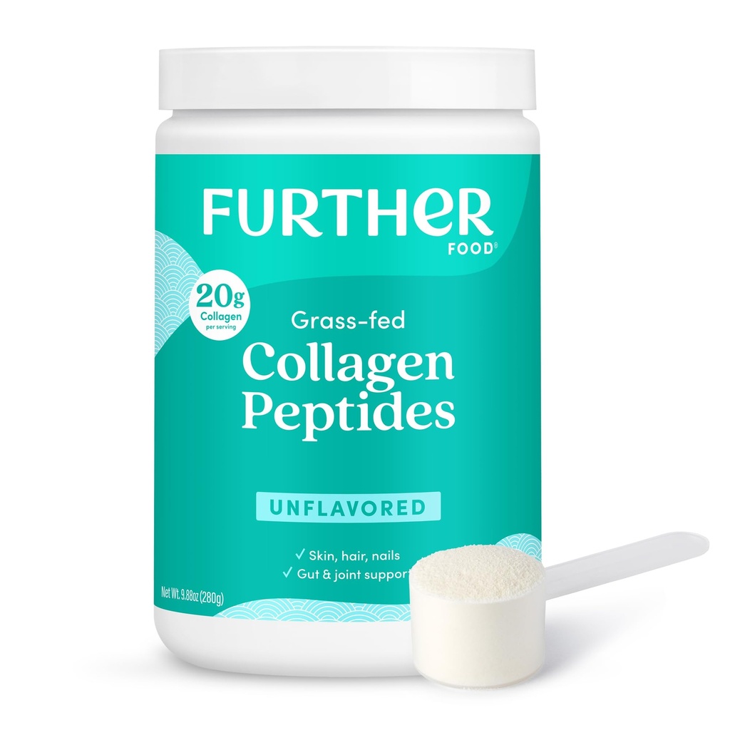 Autres aliments en poudre de peptides de collagène non aromatisés, aux pâturages herbacés Hydrolysés de type 1 et 3 Protéines, Gut Health + Joint, Cheveux, Peau, Nails, Paléo Keto sans sucre 9,88 oz