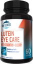 Formule de soins oculaires Super Strength récemment améliorée - Lutéine de qualité pharmaceutique la plus élevée, Zeaxanthin, Bilberry - Biodisponibilité la plus grande – Antioxydants riches - Fonctionne de façon synergique pour les résultats optimum