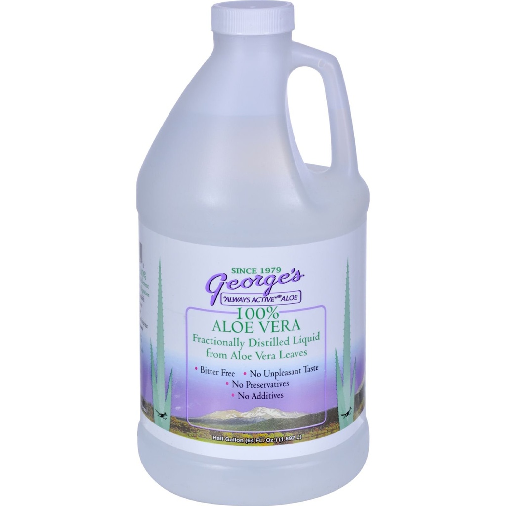 Aloe Vera Liquids Drink 64 oz George's Always Active Aloe 64 Fl Oz (Pack von 1)