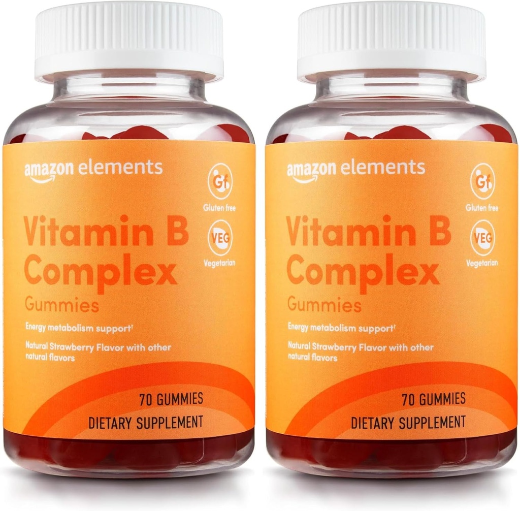 Elemente - B-Komplex, unterstützt Immun- und Normalenergie-Mebolismus, 70 Gummi, 70-Tage-Versorgung, Vegan, Erwachsene, Non-GMO (Previously Revly) (Pack von 2)