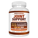 Arazo Nutrition Glucosamine Chondroitin Turmeric Msm Boswellia - Joint Support Supplement für Relief 60 Kapseln für Knochen, Rücken, Knie, Hände (60 Kapseln)