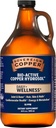 Sovereign Copper Bio-Active Copper Hydrosol, Daily+ 4-in-1 Wellness Supplement für Gelenk und Knochen*, Haar, Haut und Nägel*, Herz-Kreislauf-Gesundheit* und Energie- und Stoffwechselunterstützung*, 64oz