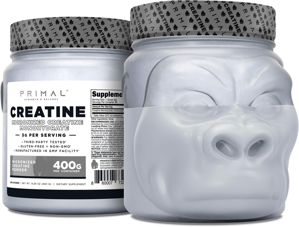 Primal Creatine en poudre monohydratée (400 Grams)
