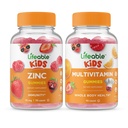 Lebensfähige Zink Kids + Multivitamin Kids, Gummie Bundle - Große Verkostung, Vitamin-Ergänzung, Glutenfrei, GMO frei, Kaugummi