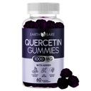 Gummies Quercetin avec Elderberry, Zinc & Vitamine C – Supplément de soutien immunitaire – Antioxydant et bien-être saisonnier – Vegan, non-OGM, saveur naturelle de baies – 60 Gummies