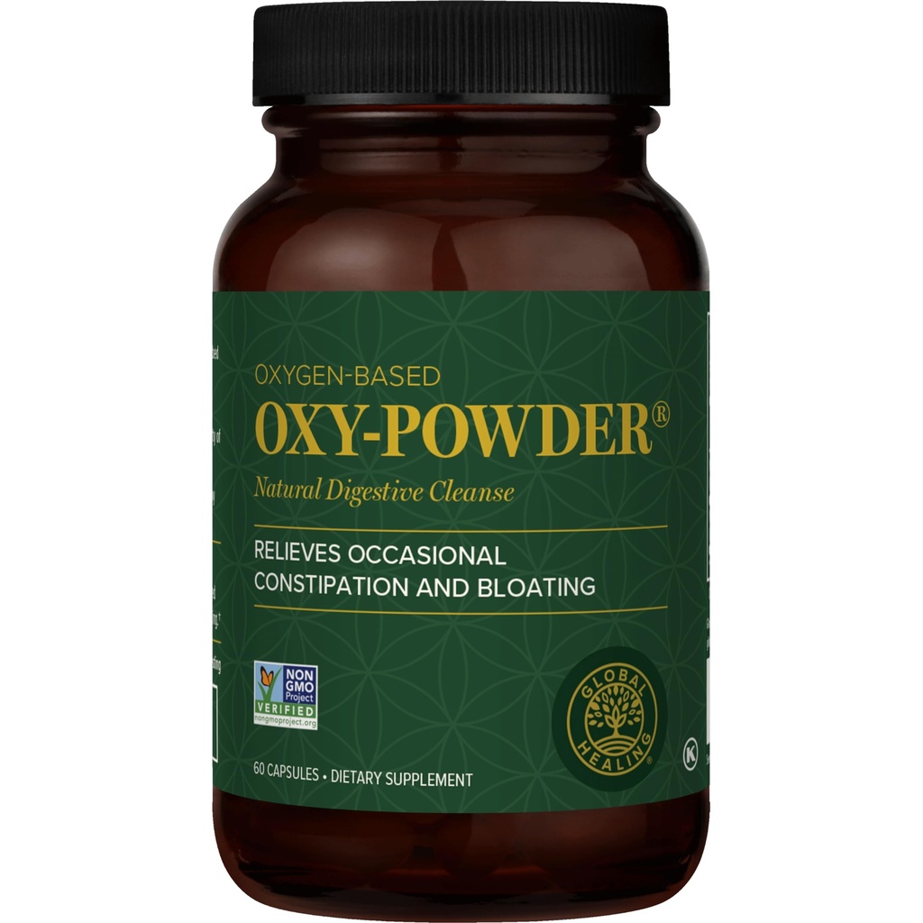 Global Healing Oxy-Powder Colon Cleanse, Constipation Relief für Frauen & Männer, Magnesiumoxid Colon Cleanser & Detox für Gewichtsverlust, Gut Cleanse Detox für Frauen und Männer