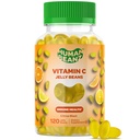 Vitamin C Jelly Bean Gummi für Erwachsene, Immununterstützung Nahrungsergänzungsmittel, Vegetarisch, 120 Citrus Blast Jelly Beans, Kosher