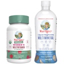 MaryRuth's Multivitamin Gummie für Frauen (Cherry & Raspberry) & Liquid Nighttime Multimineral Coconut (32oz) | Clean Label Project Verified® | Vegan | Beauty, Bedtime Routine, & Gesamtgesundheit