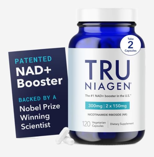 TRU NIAGEN - Patentiertes Nicotinamid Riboside NAD+ Beilage. NR unterstützt Cellular Energy Metabolism & Repair, Vitalität, Gesundes Altern von Herz, Gehirn & Muskel - 60 Servierungen / 120 Kapseln