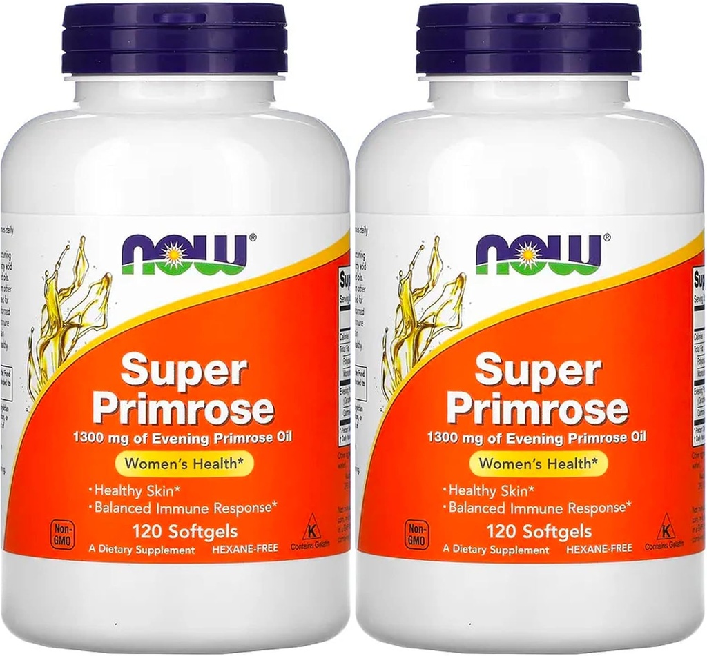 Maintenant aliments Super Primrose 1300mg, 120 gels (paquet de 2)