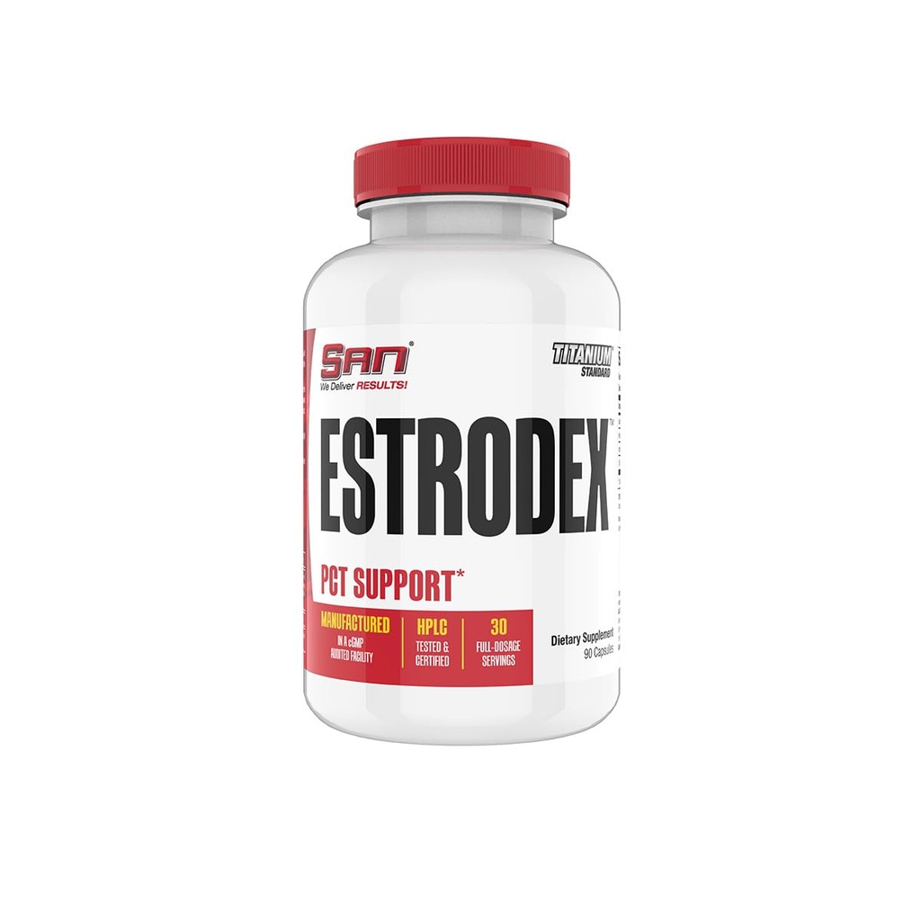 SAN Estrodex - Estrogen Blocker & Aromatase Inhibitor - Men's Hormon Balance & Fitness Booster Supplement - Indole-3-Carbinol, Plus CDG & Nettle Root für Herren Gesundheit - Gluten-Free - 90 Kapseln.
