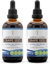 Secrets de la teinture de graines de raisins de Tribe Extrait liquide sans alcool, raisin (Vitis Vinifera) Semences séchées (2x4 FL OZ)