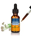 Herb Pharm certifié extrait liquide de racine valériane biologique pour la détente et le sommeil reposant, alcool de canne biologique, 1 once