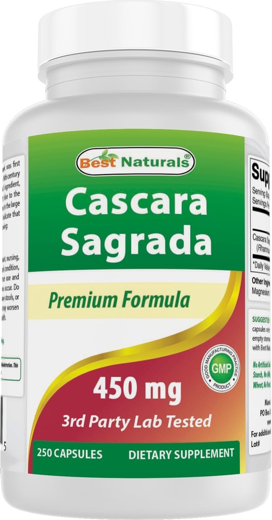 Best Naturals Cascara Sagrada 450 mg 250 Kapseln