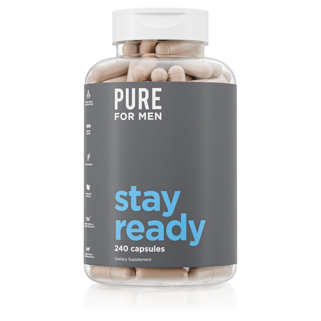 Pure pour les hommes Nettoyage original Restez prêt Supplément fibreux (en anglais seulement) Aide à promouvoir la régularité digestive