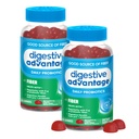 Avantage digestif Supplément de fibre prébiotique Gommies aux arômes de fraises avec probiotiques pour les femmes et les hommes Santé digestive, la régularité des adultes et la santé des gourdes, 60 Compte (2 Pack)