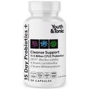 Supplément probiotique pour 15 jours de nettoyage.Table garantie Probiotiques stables pour la santé digestive et colon pour équilibrer la flore de Gut.