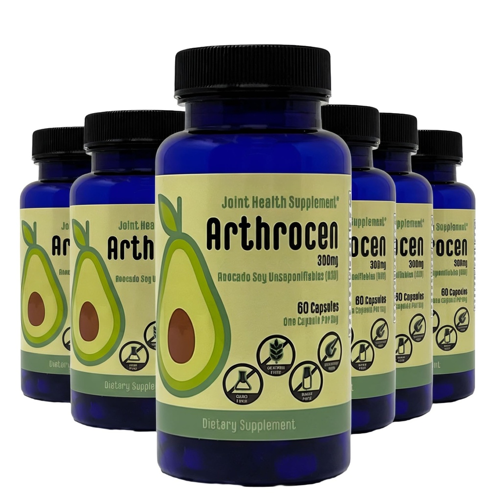 Joint Health Supplement, 300Mg Avocado Soy Unsaponible, Non-GMO, Dairy Free, Gluten Free & Shellfish Free, 60 Tage Versorgung, Eine Kapsel pro Tag (12 Monate)