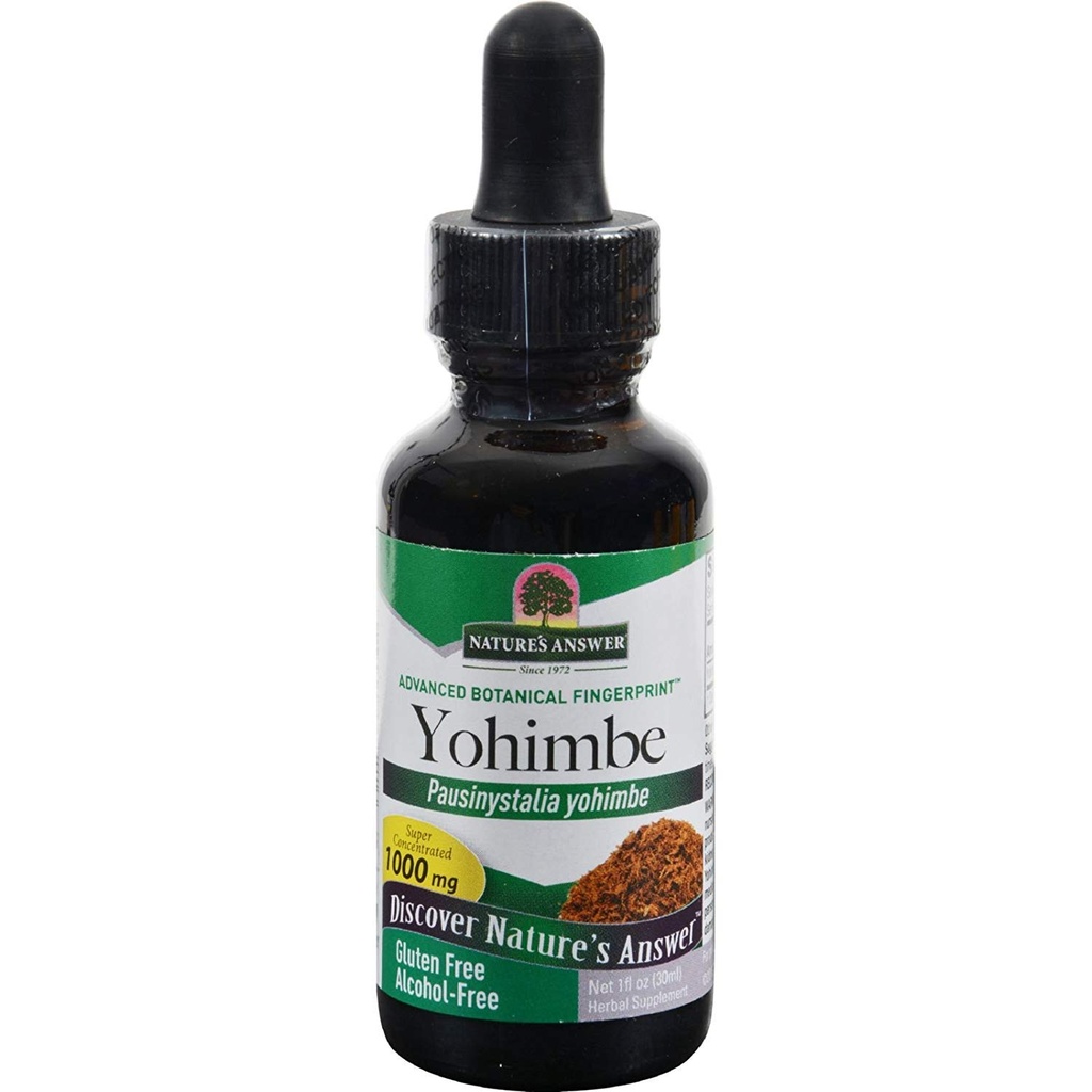 Naturen Antwort Yohimbe Bark Alkoholfrei - Kräuterergänzung - Glutenfrei - 1 fl oz (Pack von 2)