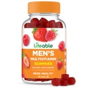Lifeable Multivitamin for Men Gummies | VIT A, C, D, E, B1, B2, Niacin, B5, B6, Folate, B12, Biotin, Iodine, Zinc, Chromium, Ginseng, Lycopene, Inositol | Mens Multivitamins Gummies | 90 Gummies