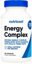 Nutricost Natural Energy Pills Complex 120 Kapseln, 100mg Koffein - Glutenfrei - Non-GMO