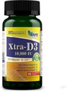 Amerika Medic & Science Xtra D3 Vitamin D 10.000 IU (250 mcg) Cholecalciferol Supplement für Männer & Frauen (60 leicht zu schlucken Softgels) Best für Knochen, Herzgesundheit, Immunsystemunterstützung, Lung Function