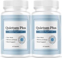 (2 Pack) Quietum Plus - Formule de supplément officiel Quietum Plus, Original Quietum Plus Avis, Toutes les formules naturelles QuietumPlus pour une oreille saine, 120 capsules pendant 2 mois