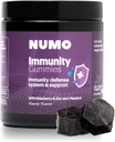 Numo Elderberry Gummies - Immunsystem-Unterstützung mit Antioxidantien-Ergänzung - Komplette Formel mit Sambucus Fruit, Vitamin D3, Zink, Vitamin C, Probiotics - Organic, Vegan & Kosher - 60 Count