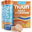 Nuun Immunität Elektrolyt Tabletten mit Vitamin D, C, E, & A, Ginger, Elderberry, Magnesium & 4 andere essentielle Elektrolyte, Vegan, Blueberry Tangerine & Orange Citrus, 4 Packung (40 Portionen insgesamt)