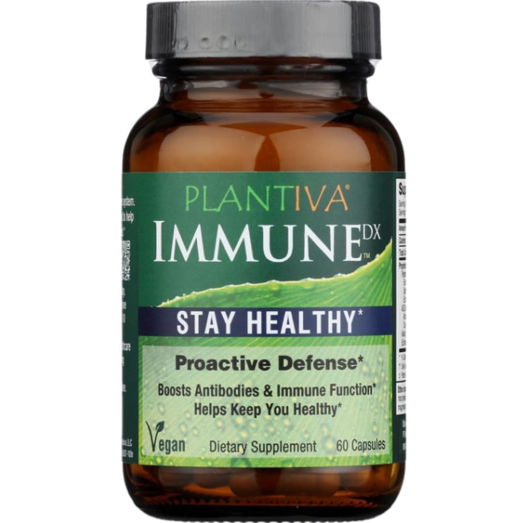 ImmuneDx Healthy Immune Boost Daily Kräuterergänzung, Natürlicher Widerstand, Ganzkörperverteidigung mit Echinacea & Ginseng - Vegan - 60 Kapseln