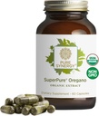 PURE SYNERGY SuperPure Oregano Extrakt | Oregano Öl Extrakt Kapseln | Organische Öl- und Blattzusatz | für Immun-, Verdauungs- und Atemgesundheit (60 Kapseln)